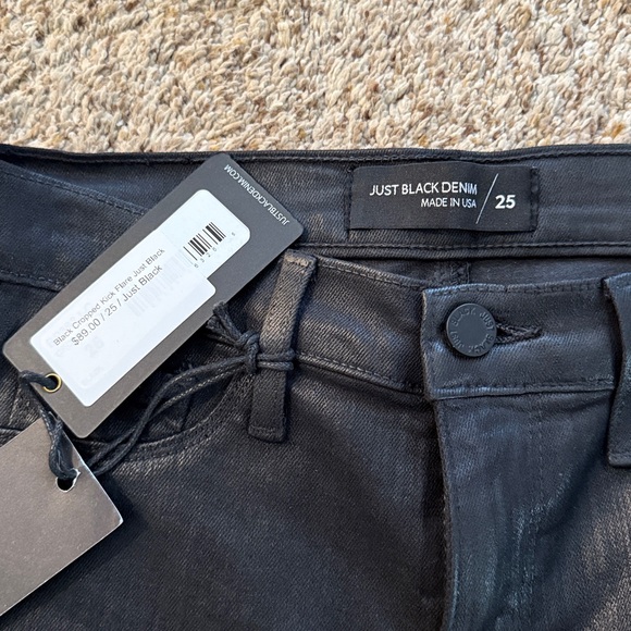 NWT Black wax coated pants - Picture 3 of 3
